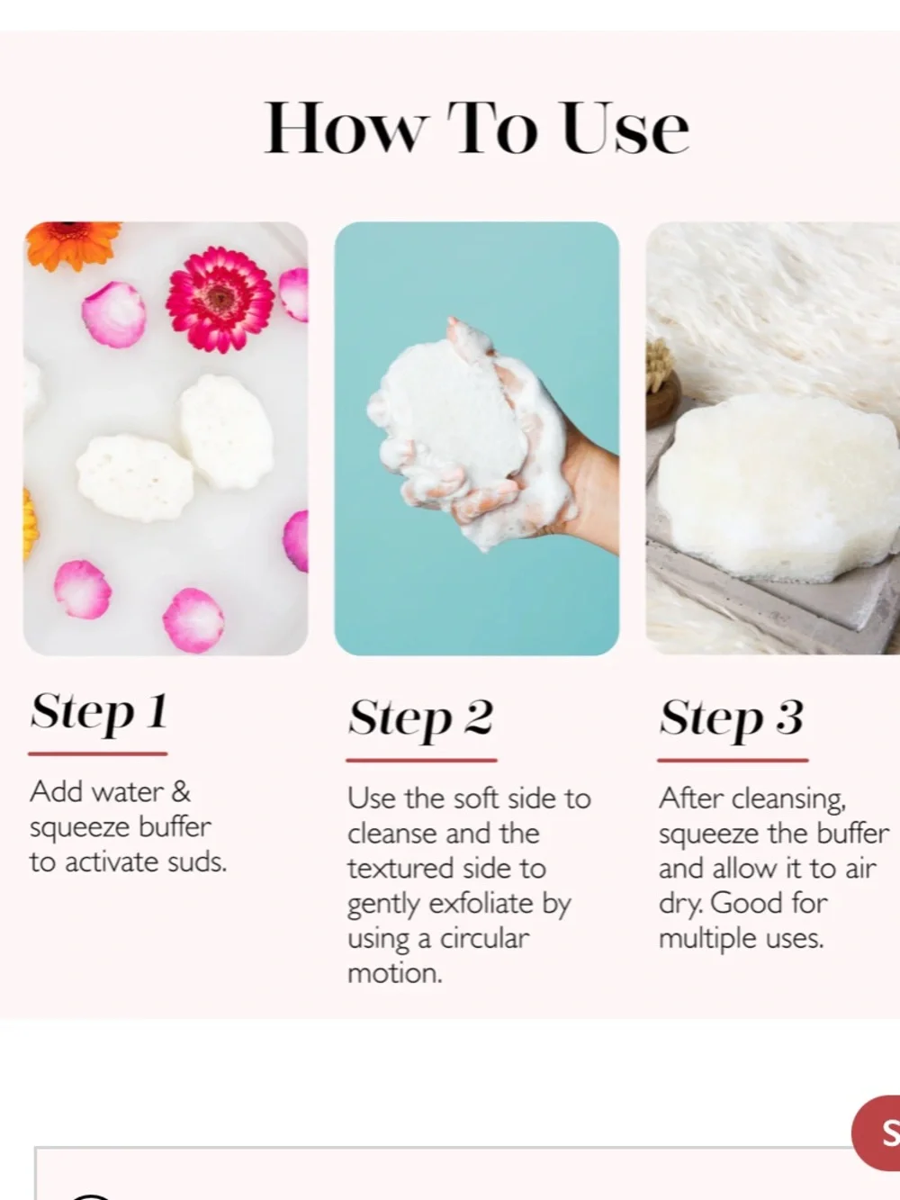 Spongelle Freesia Pear Exfoliating Cleansing Pedi-Buffer